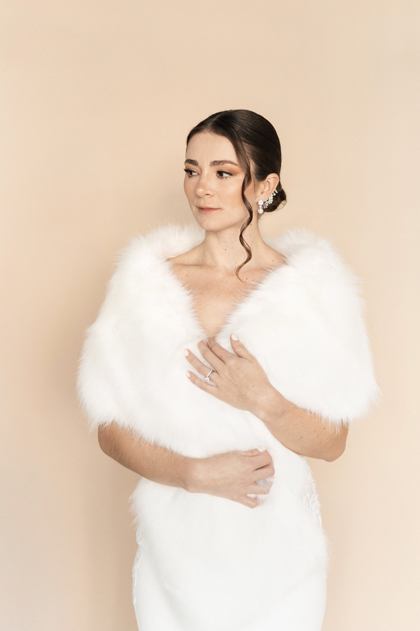 Capa novia blanca