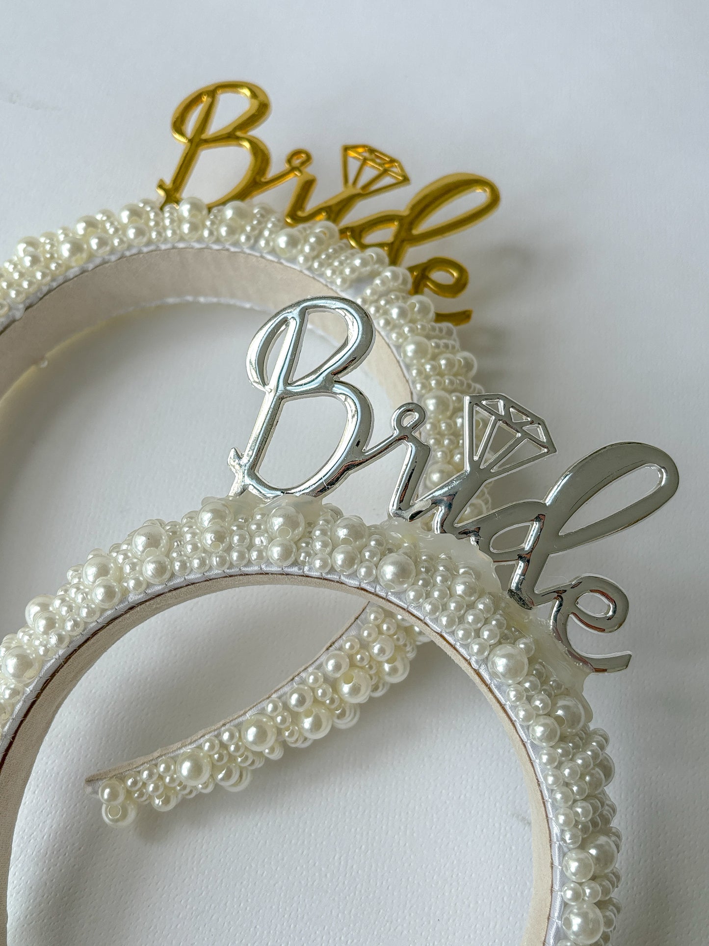 Diadema perlas Bride