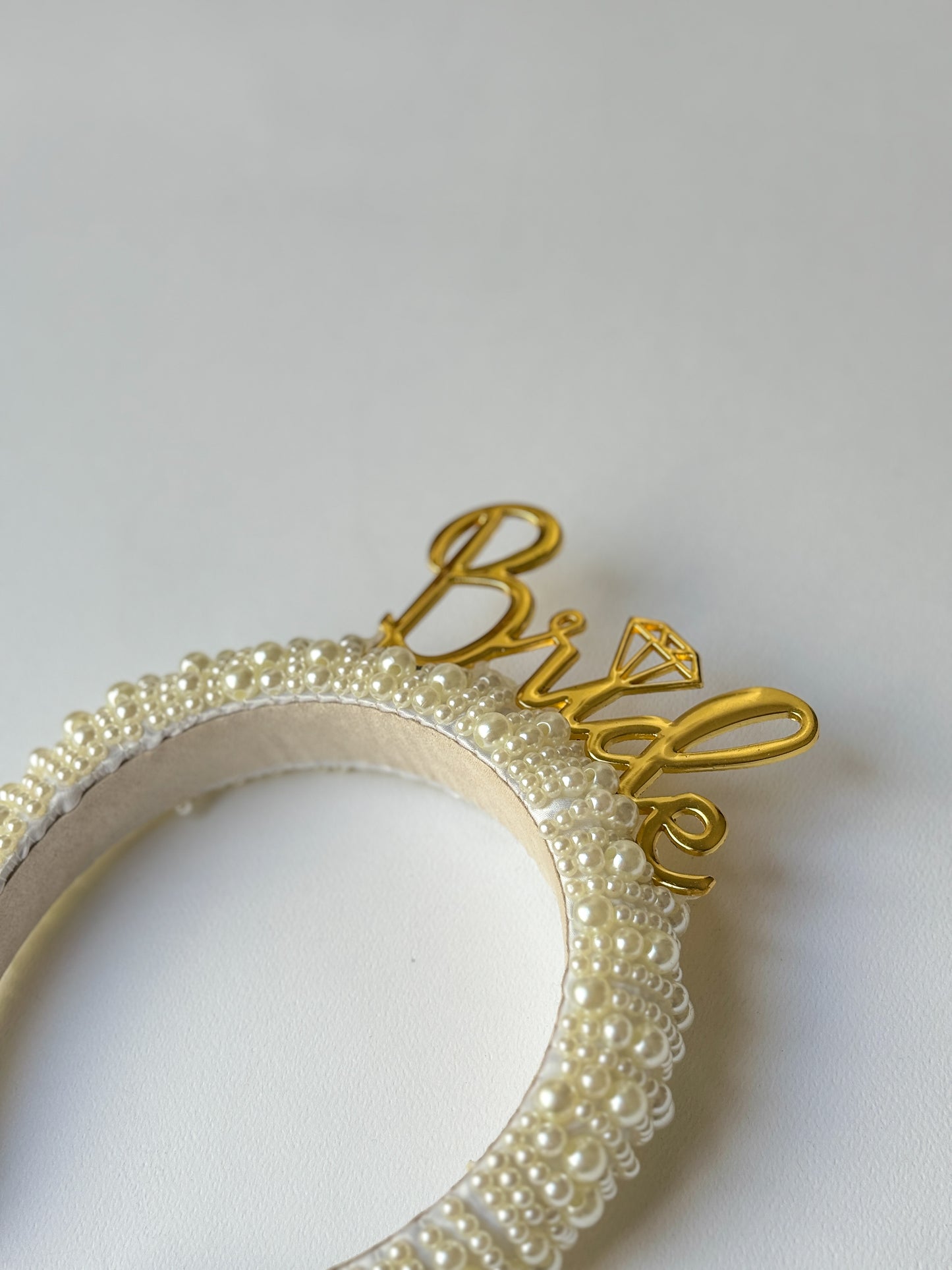 Diadema perlas Bride