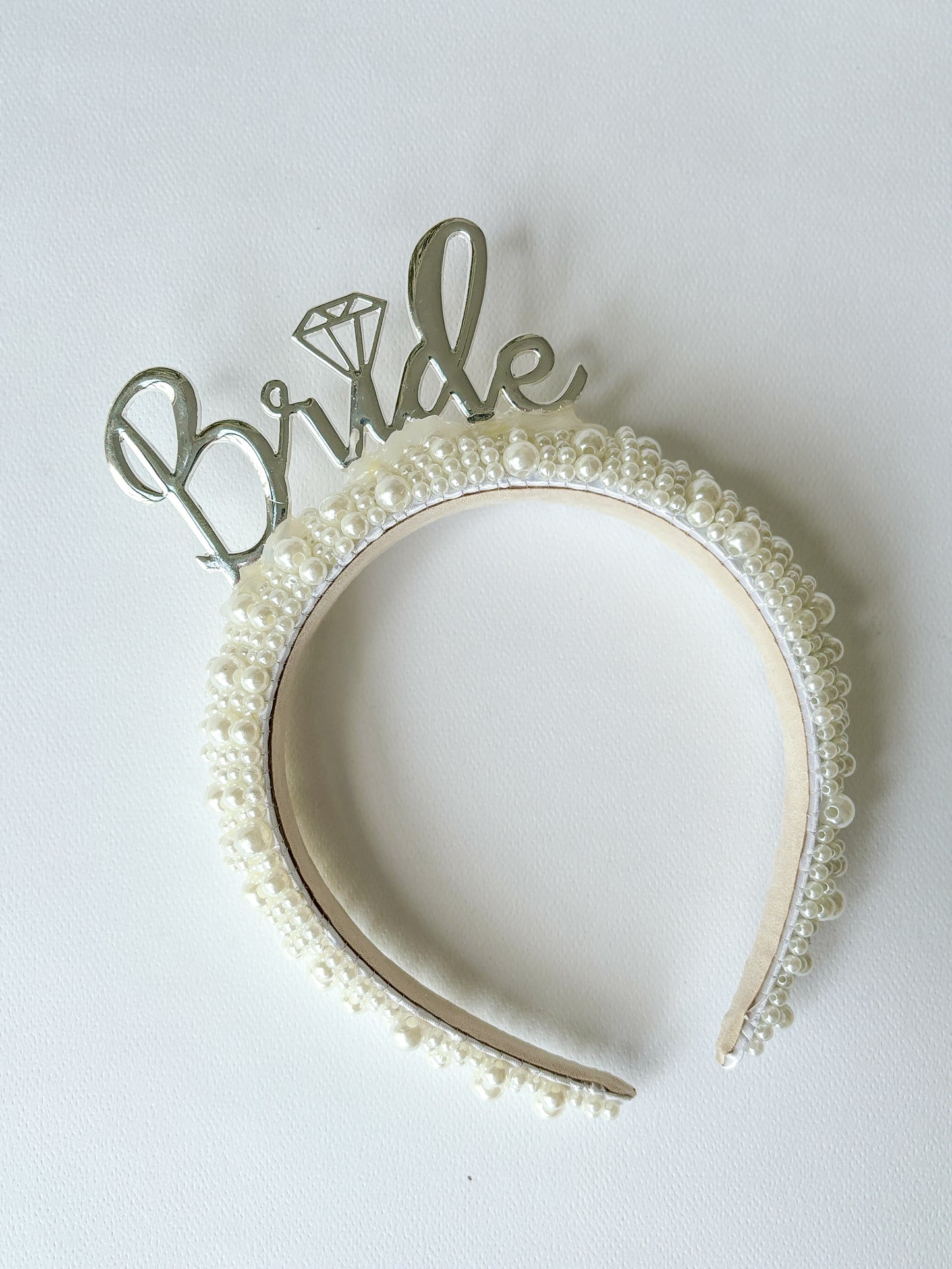 Diadema perlas Bride